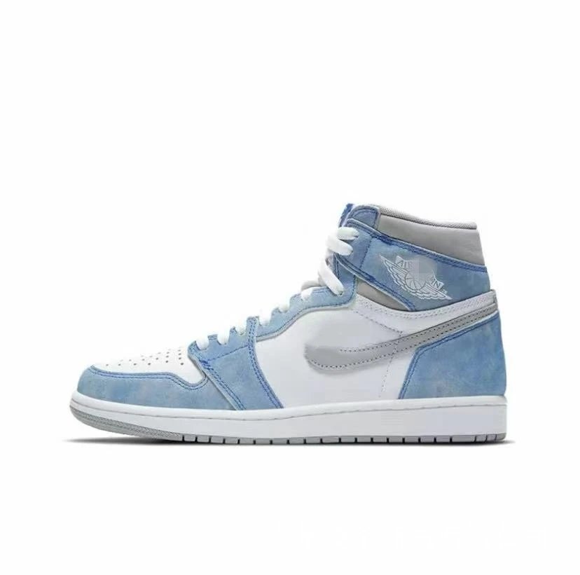 High Top AJ1 Retro Distressed Reverse Swoosh Basketball Shoes - Correct Edition