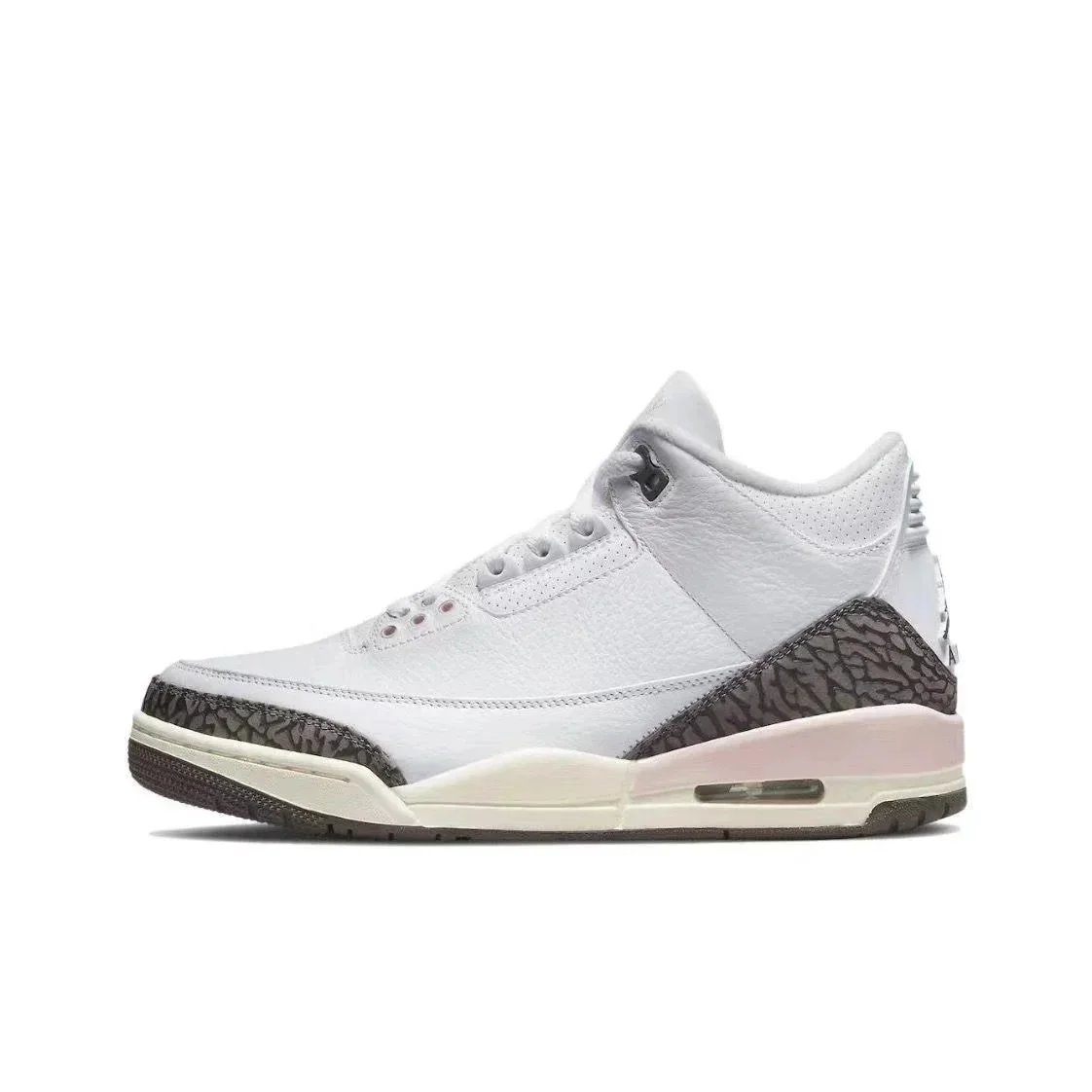 AJ3- White Brown Pink Cherry Blossoms