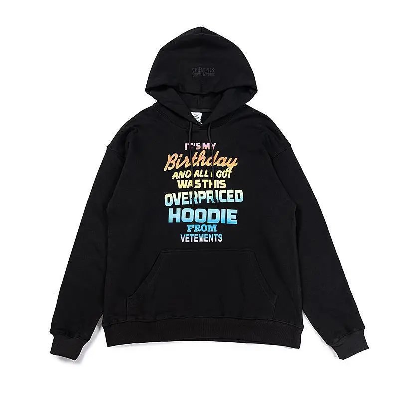 Letter Print Embroidered Hoodie photo 8
