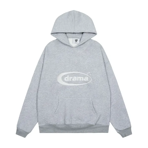 Drama Call Oval Logo Gray Hoodie - 1