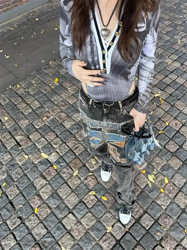 American Street Ripped Design Jeans photo 7