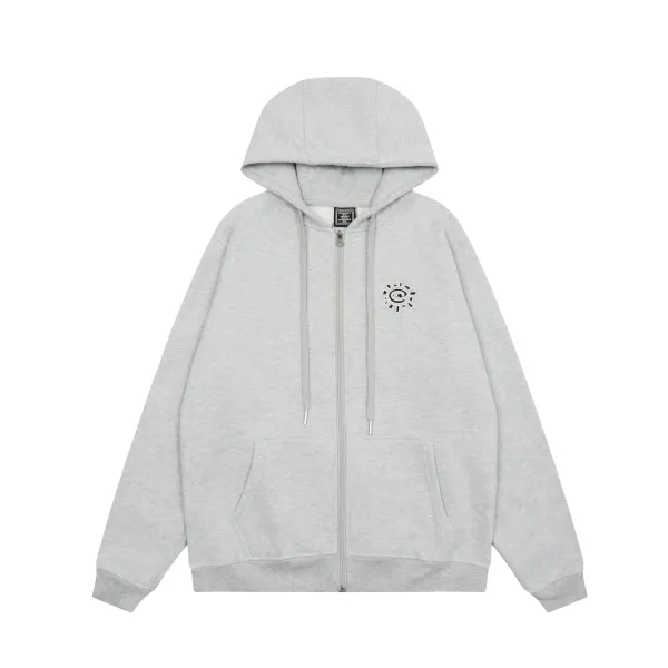 Cavside Heart Embroidery Black Hoodie - 12