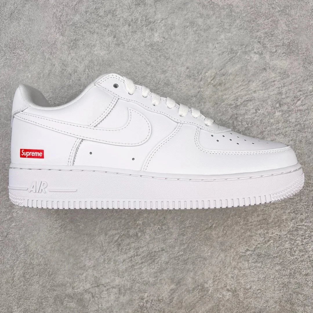 【 G Version 】 AF1 White and Red Sup Co branded CU9225-100