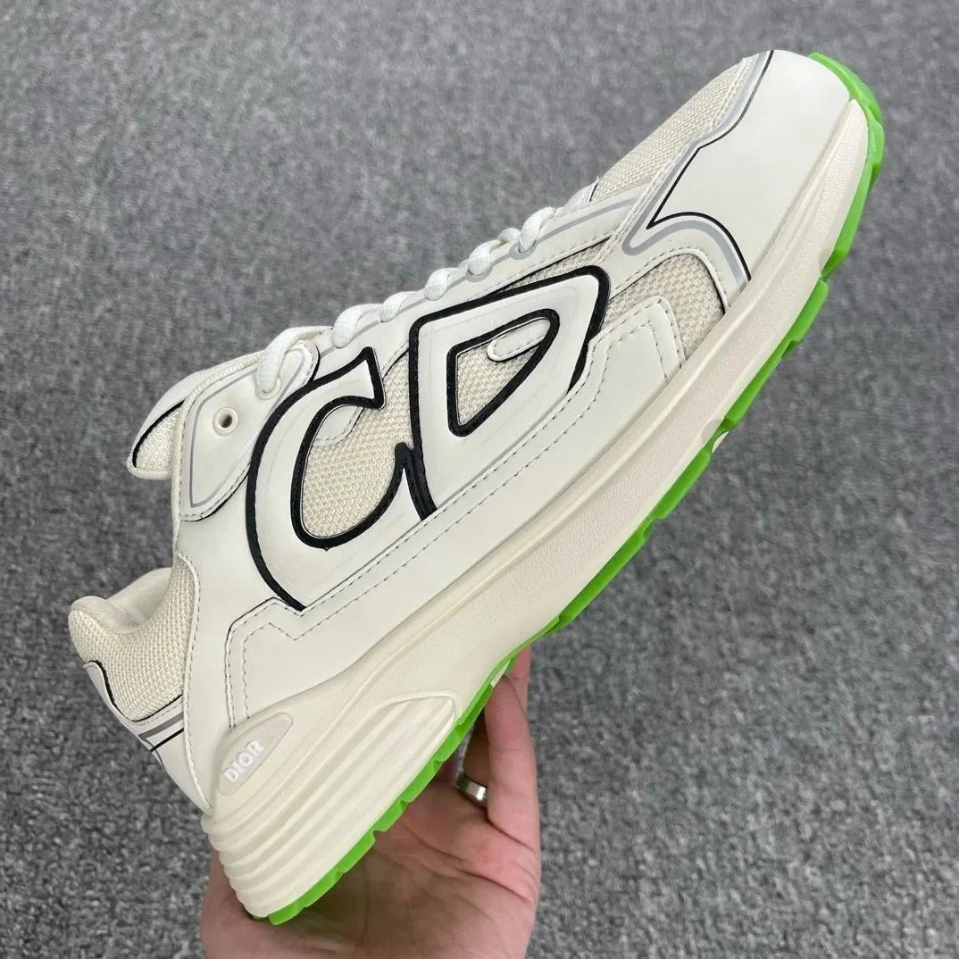 D Brand Beige with Green Sole