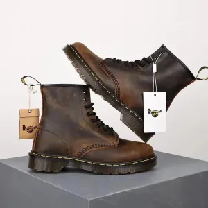 Dr. Martens 1460 Vintage Distressed Brown Boots Martin Boots