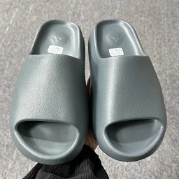 thumbnail for Y*eezySLIDE Slippers Bone White Sand Color Warm Sand Yellow Fluorescent Green Coffee Dark Brown Light Brown Lake Blue Collection LW