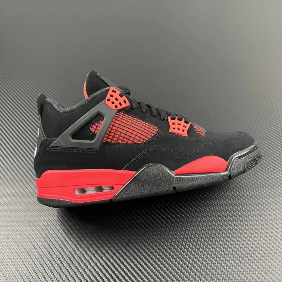 AJ4 Black Red Thunder God CT8527-016
