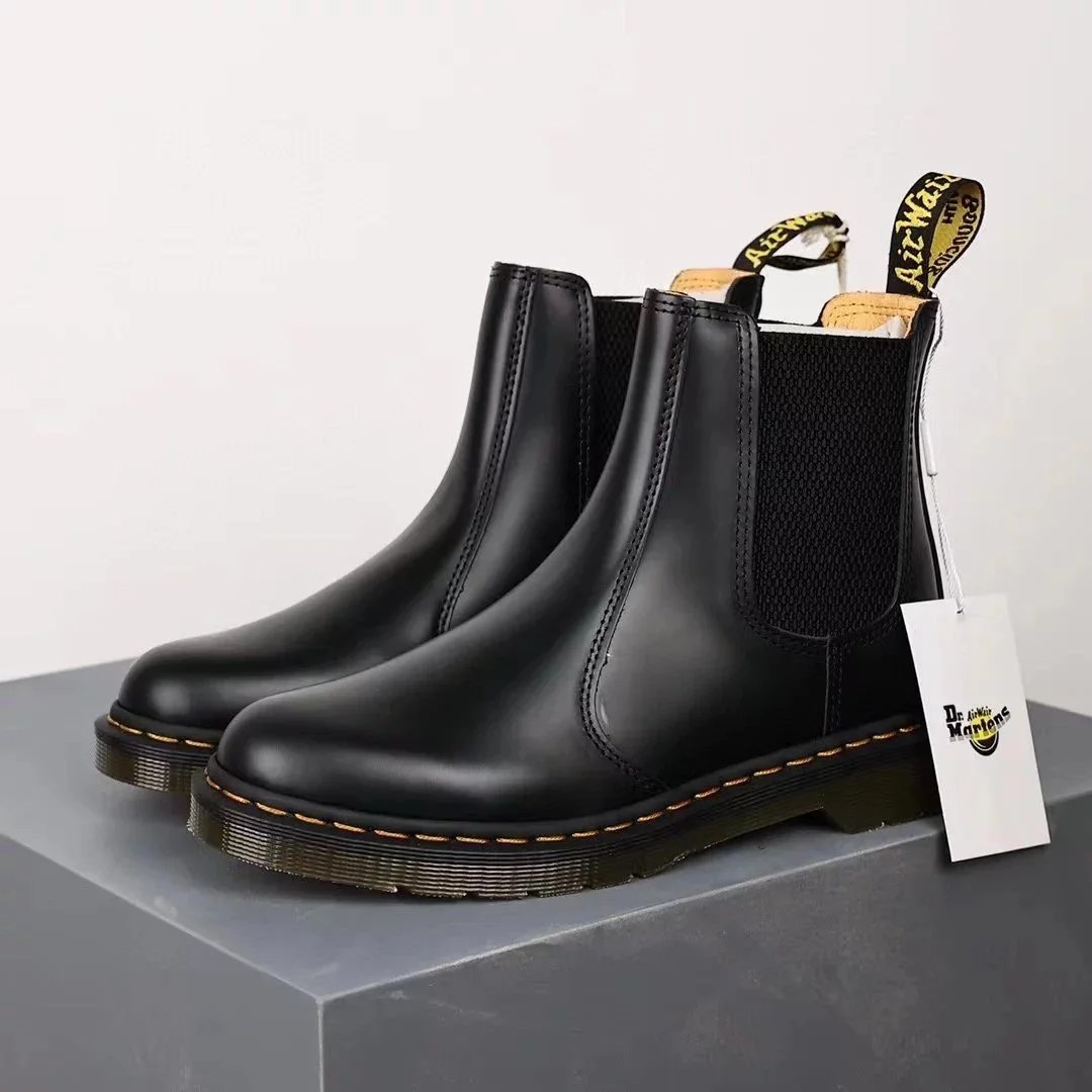 Dr. Martens 1460 Pascal Black Pebbled Leather Boots Martin Boots - 9