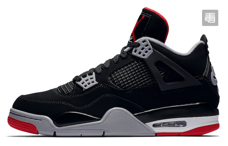Small Green X: AJ4 Black Red 308497-060