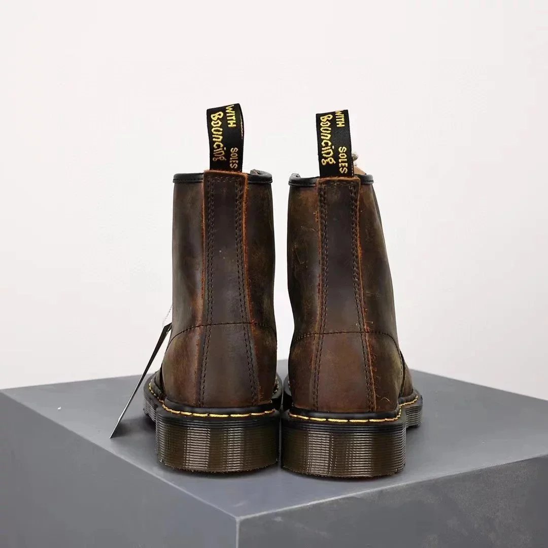 Dr. Martens 1460 Pascal Black Pebbled Leather Boots Martin Boots - 7