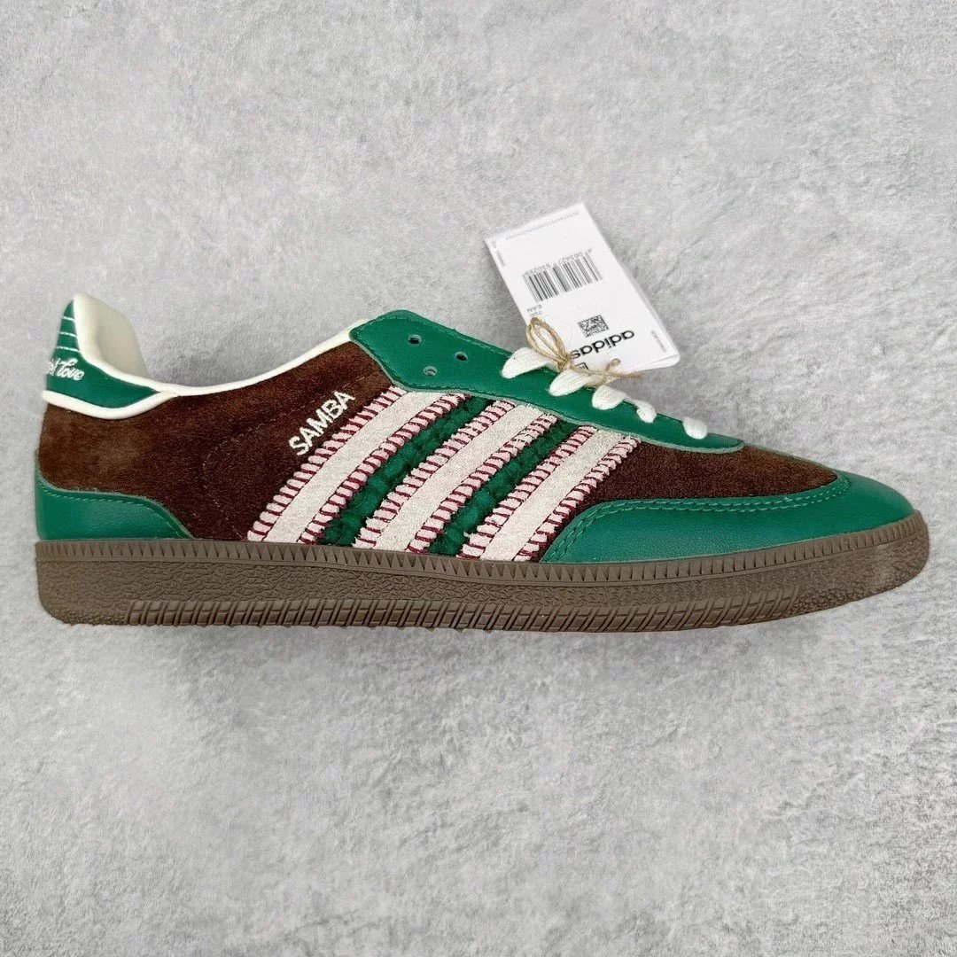 HL Notitle x AD Samba Board Shoes Green Wine Red ID6022