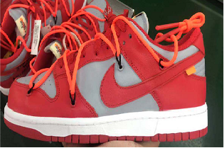OW DUNK Grey Red