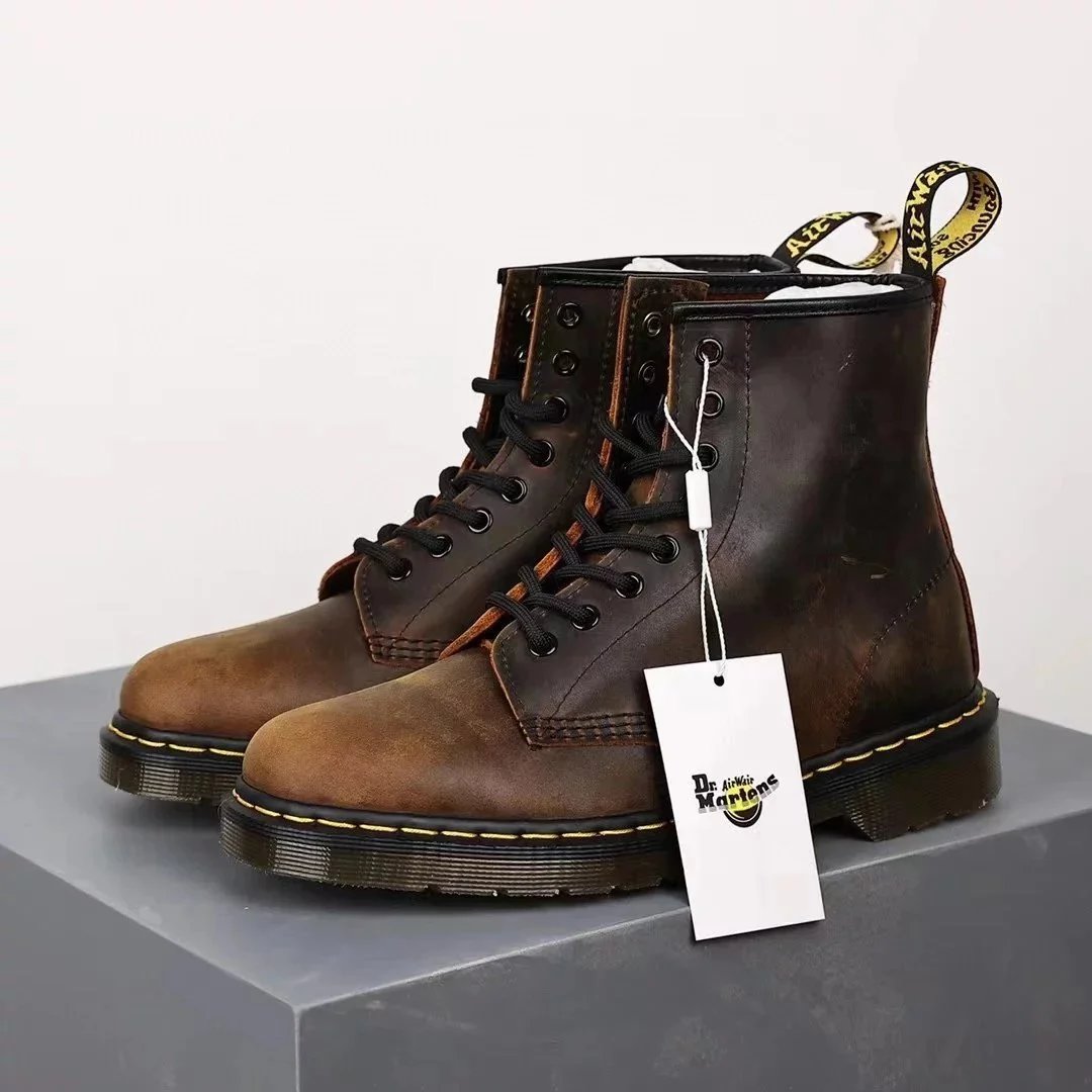 Dr. Martens 1460 Pascal Black Pebbled Leather Boots Martin Boots - 5