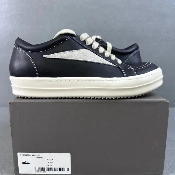 Rick Owens x Vans RO Black Sneakers - 1