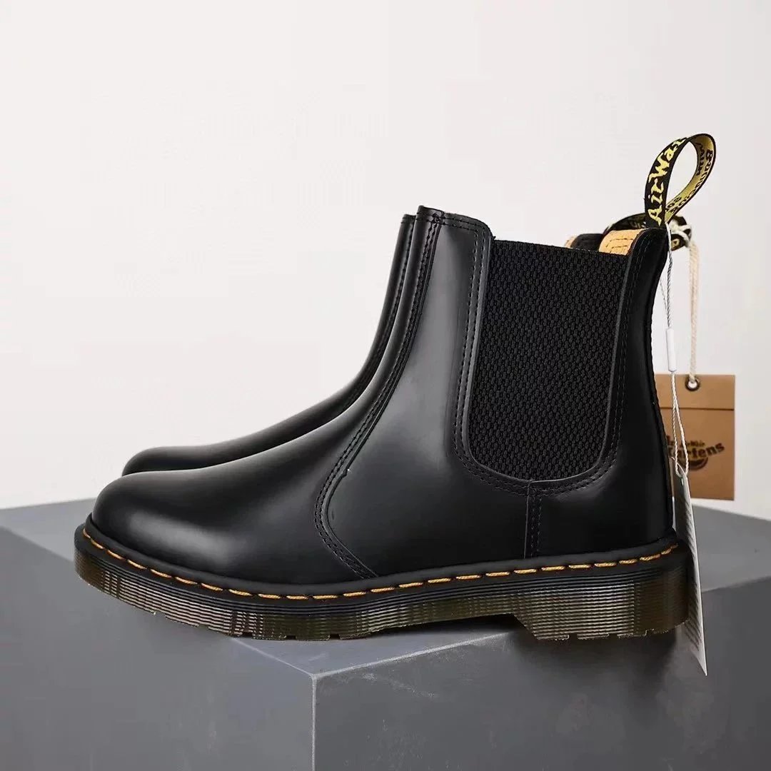 Dr. Martens 1460 Pascal Black Pebbled Leather Boots Martin Boots - 8