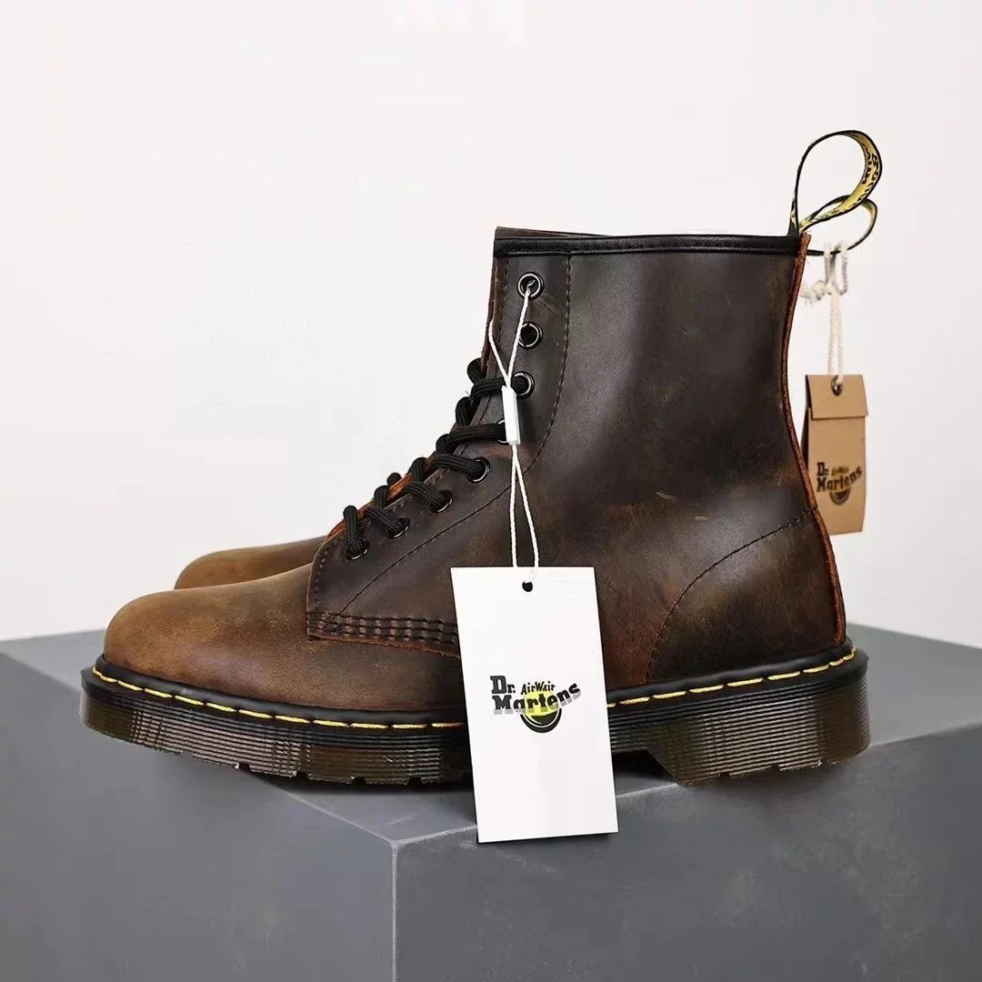 Dr. Martens 1460 Pascal Black Pebbled Leather Boots Martin Boots - 4