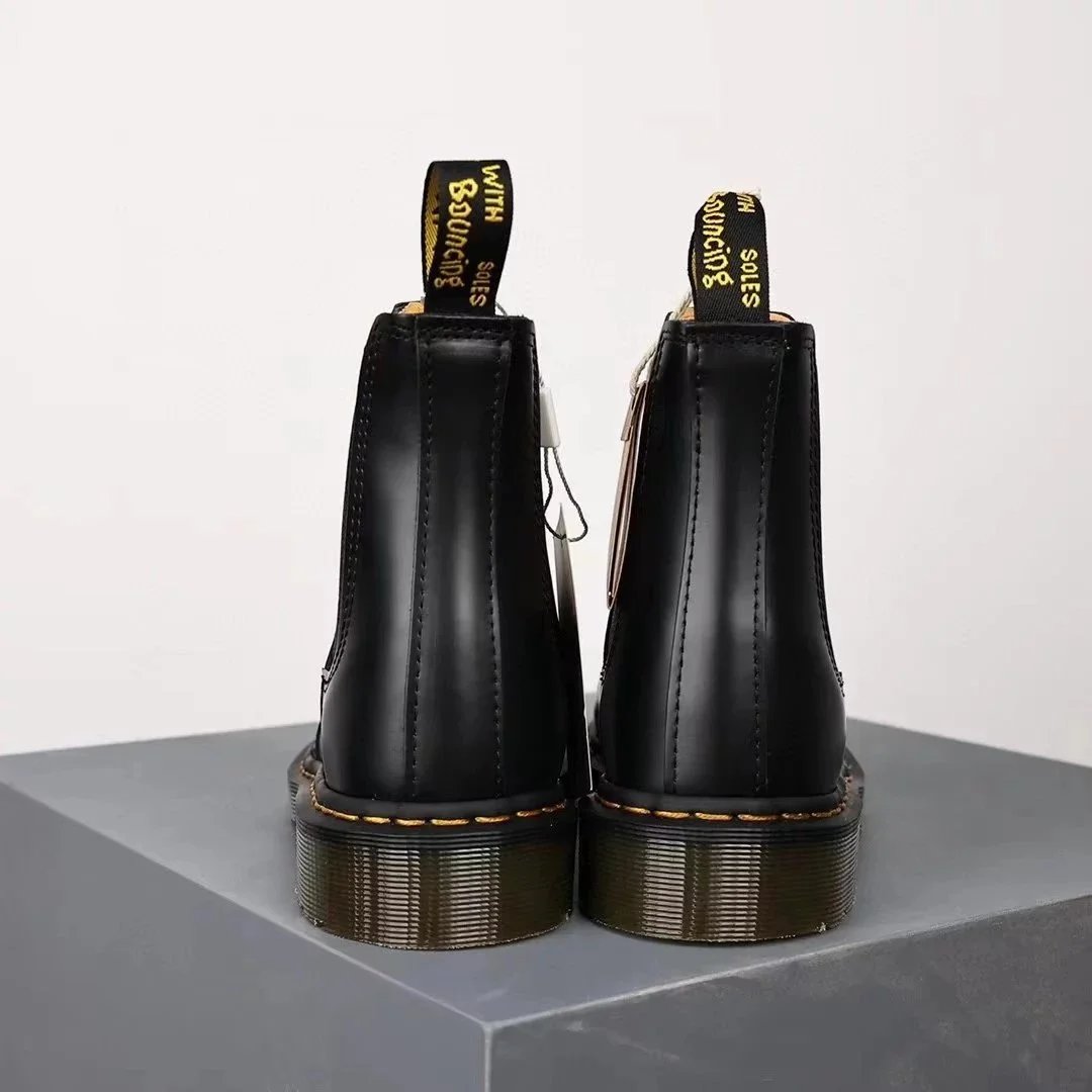 Dr. Martens 1460 Pascal Black Pebbled Leather Boots Martin Boots - 11