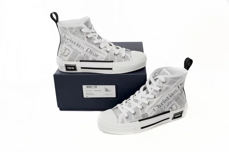 Dior B23 High-Top Sneakers Light Blue - 3