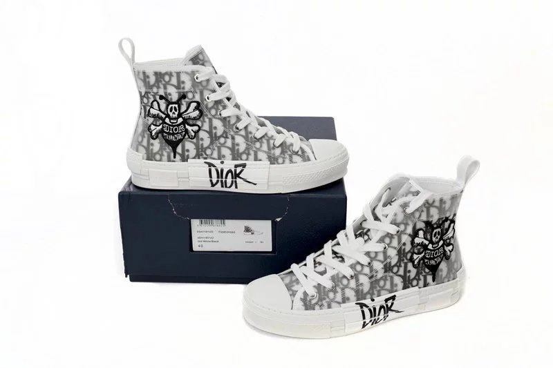 Dior B23 High-Top Sneakers Light Blue - 9