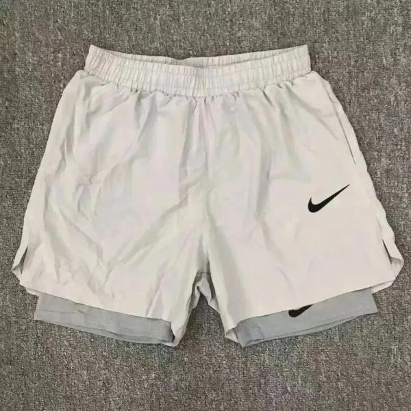 Nike Dri-FIT Tempo Running Shorts White/Gray - 1