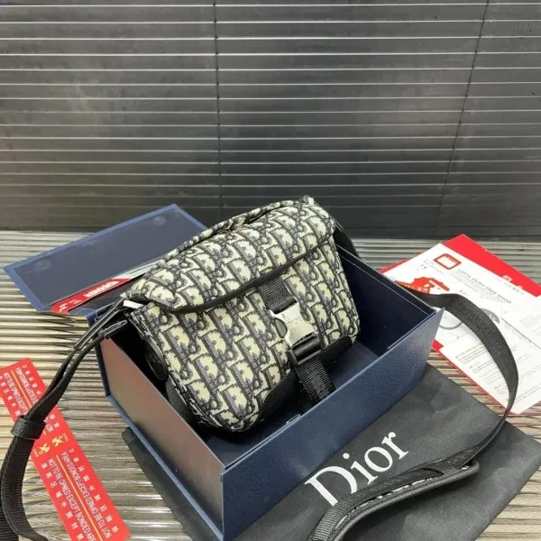 Dior Oblique Camera Bag Beige Multicolor Crossbody Bag - 1