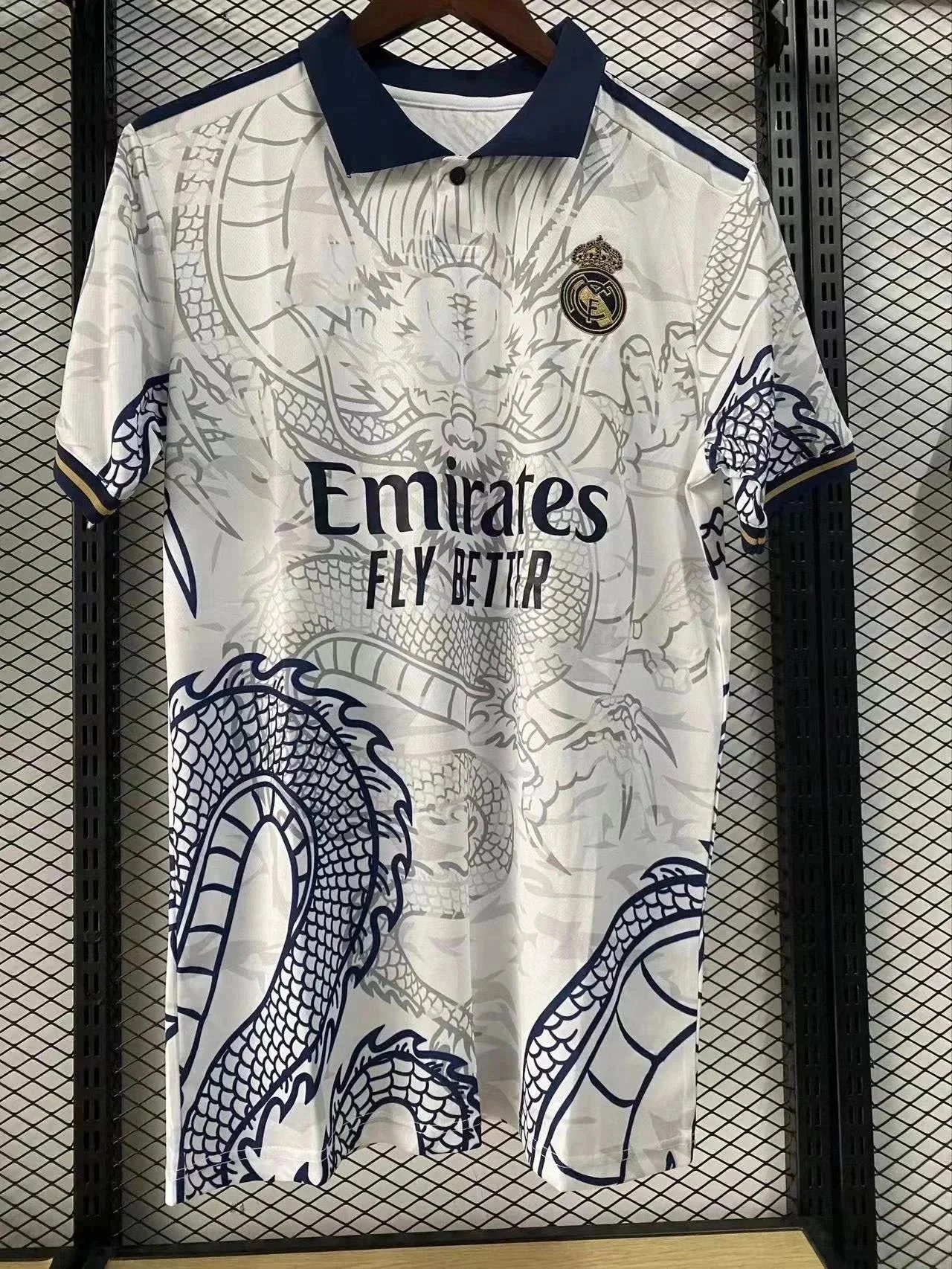 Real Madrid Real Madrid Dragon Special Edition Polo Shirt White