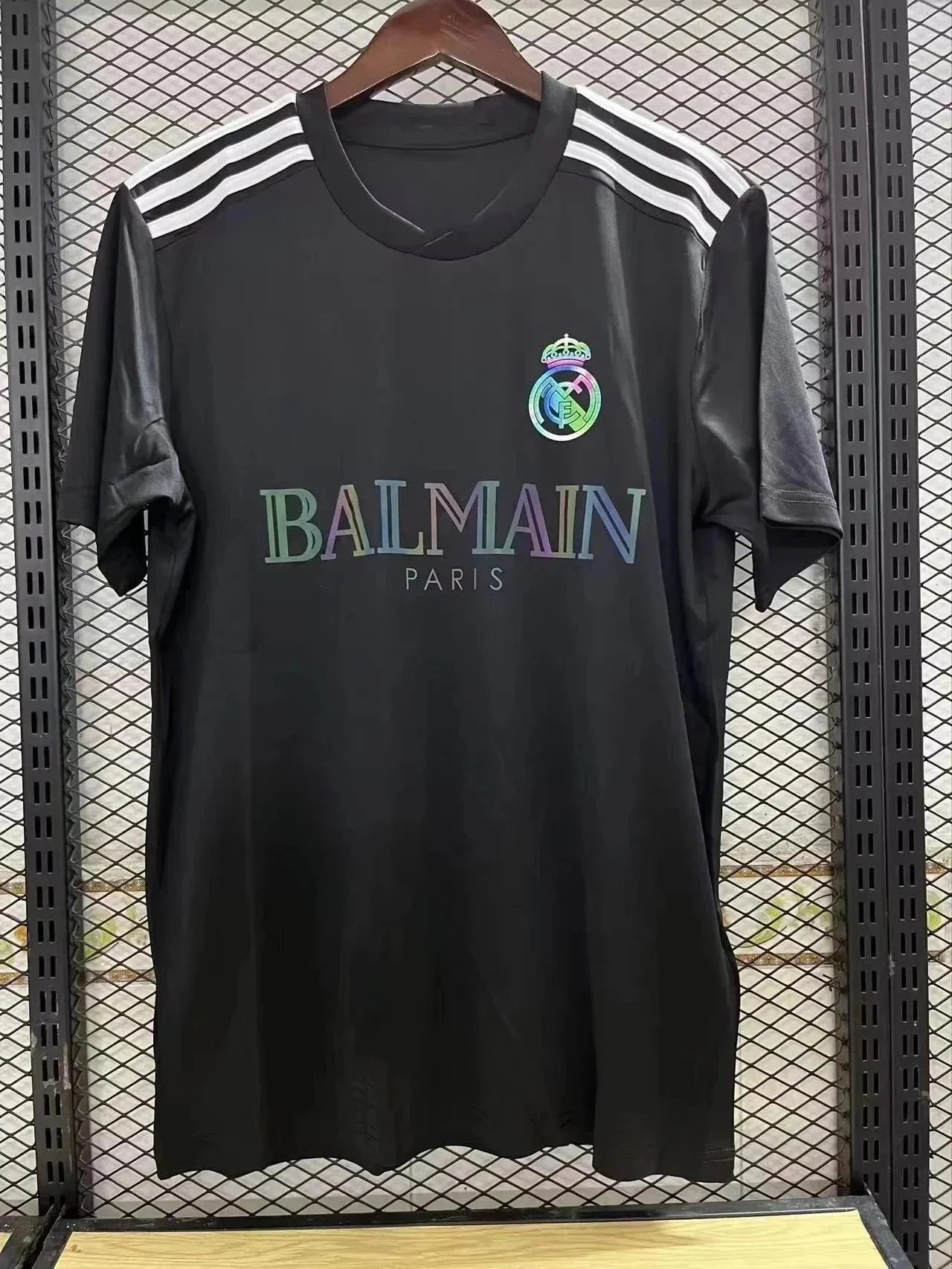 Balmain Balmain Paris x Real Madrid Black Special Edition T-Shirt Black