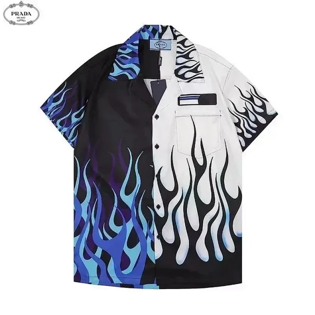 Prada Shirts Short-Sleeve Printed Button-Up Shirt product detail image 5