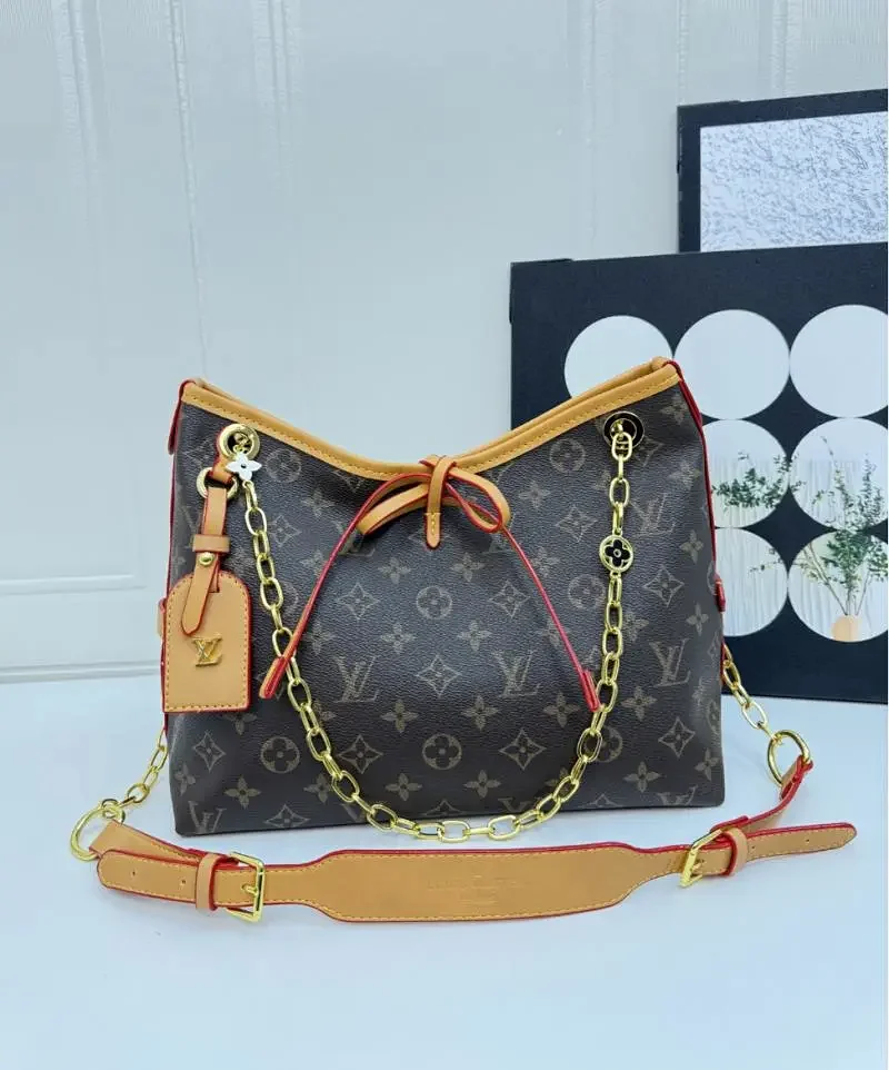 Louis Vuitton Crossbody Bags Monogram zip bag with wide logo strap — 9