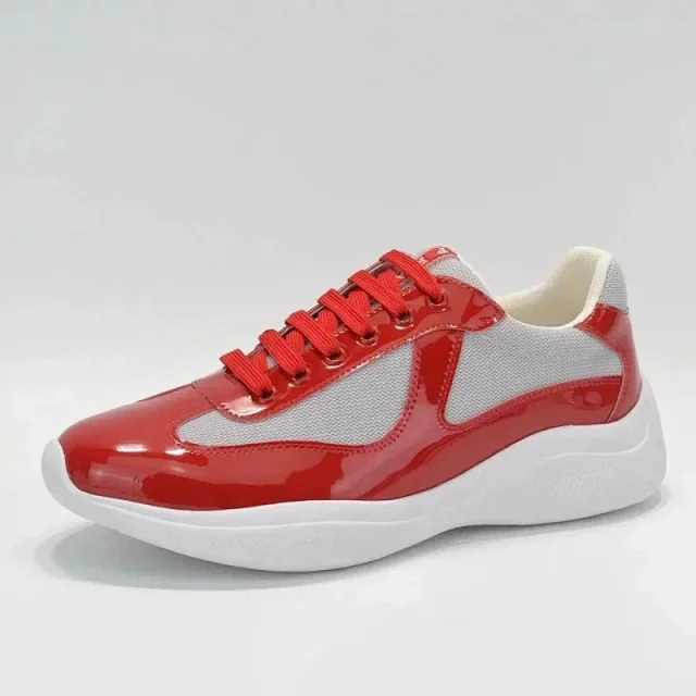 Unbranded Sneakers Low-top lace-up with mesh panels and glossy overlays product detail image 6