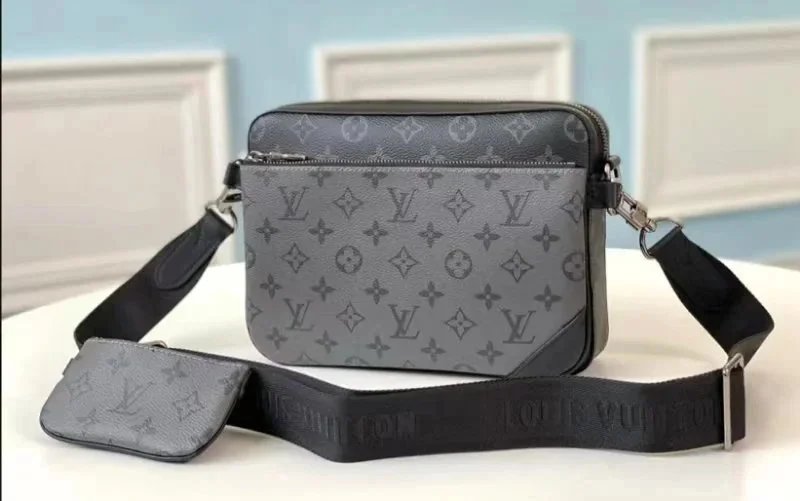 Louis Vuitton Crossbody Bags Monogram zip bag with wide logo strap image 2