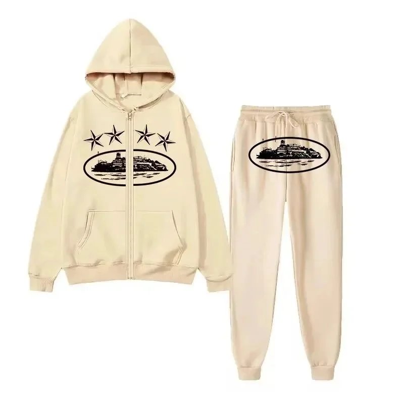 Beige Zipper