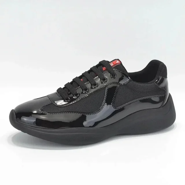 Unbranded Sneakers Low-top lace-up with mesh panels and glossy overlays product detail image 10