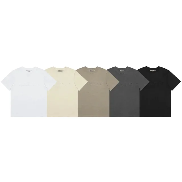 Fear of God T-Shirts Essentials logo short-sleeve crewneck product detail image 3