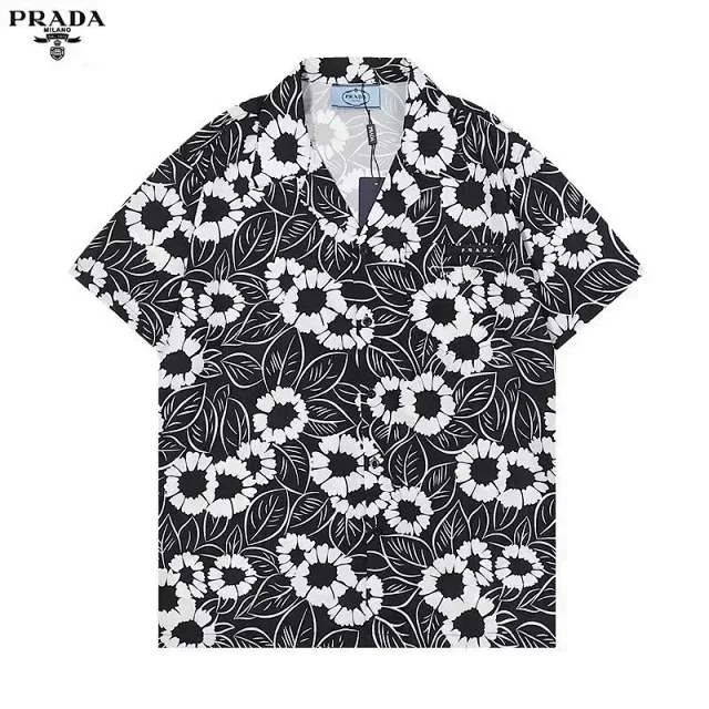Prada Shirts Short-Sleeve Printed Button-Up Shirt product detail image 1
