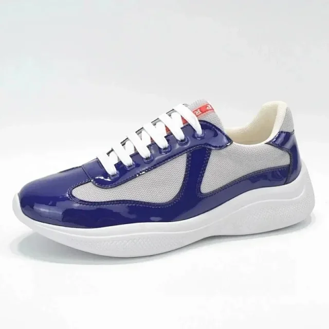 Unbranded Sneakers Low-top lace-up with mesh panels and glossy overlays product detail image 9
