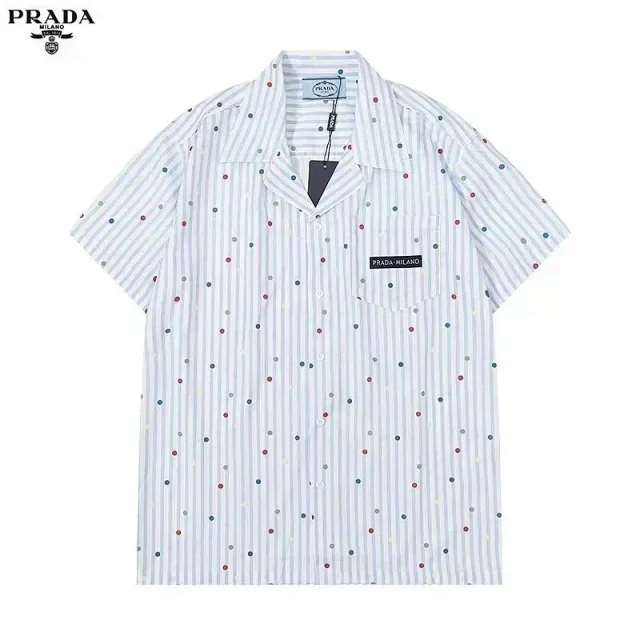 Prada Shirts Short-Sleeve Printed Button-Up Shirt product detail image 8