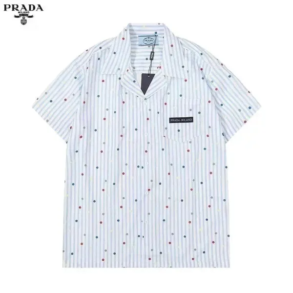 Prada Leopard-Print Polo Shirt White - 9