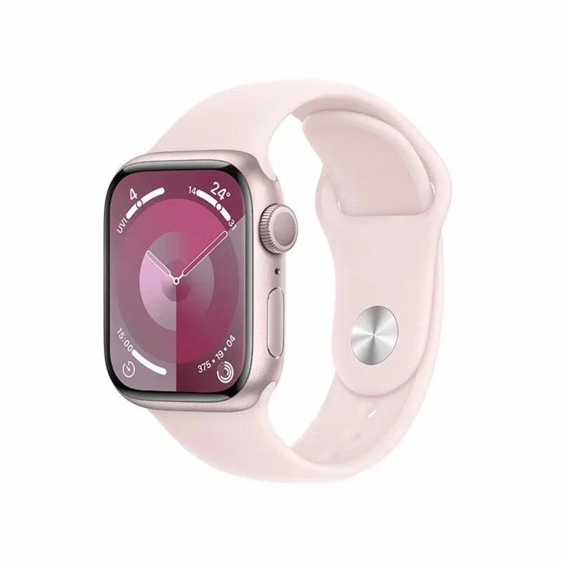 Apple Watch Series 8 with Pink Sport Band Pink