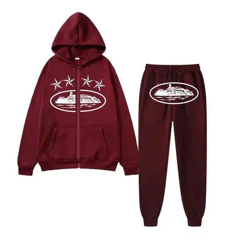 Burgundy Zipper