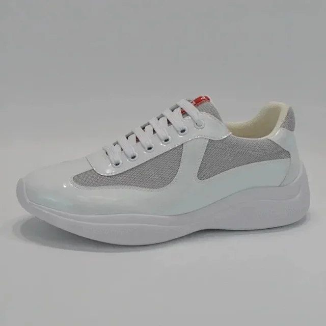 Unbranded Sneakers Low-top lace-up with mesh panels and glossy overlays product detail image 8