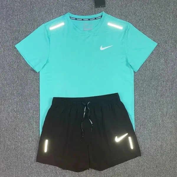 Nike Graphic Logo T-Shirt and Shorts Set White/Black - 5