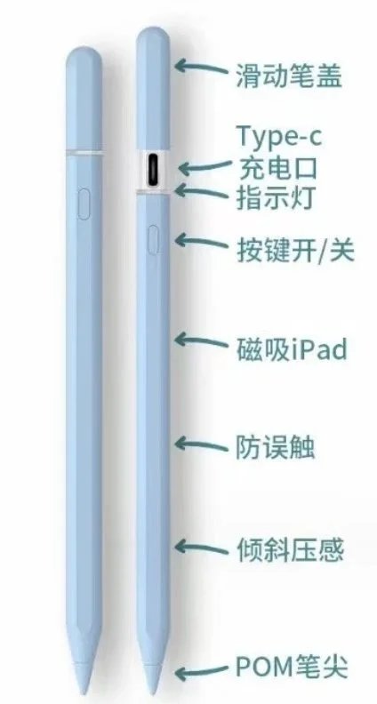 Unbranded Headphones Folding Over-Ear — ipad pencil(blue)