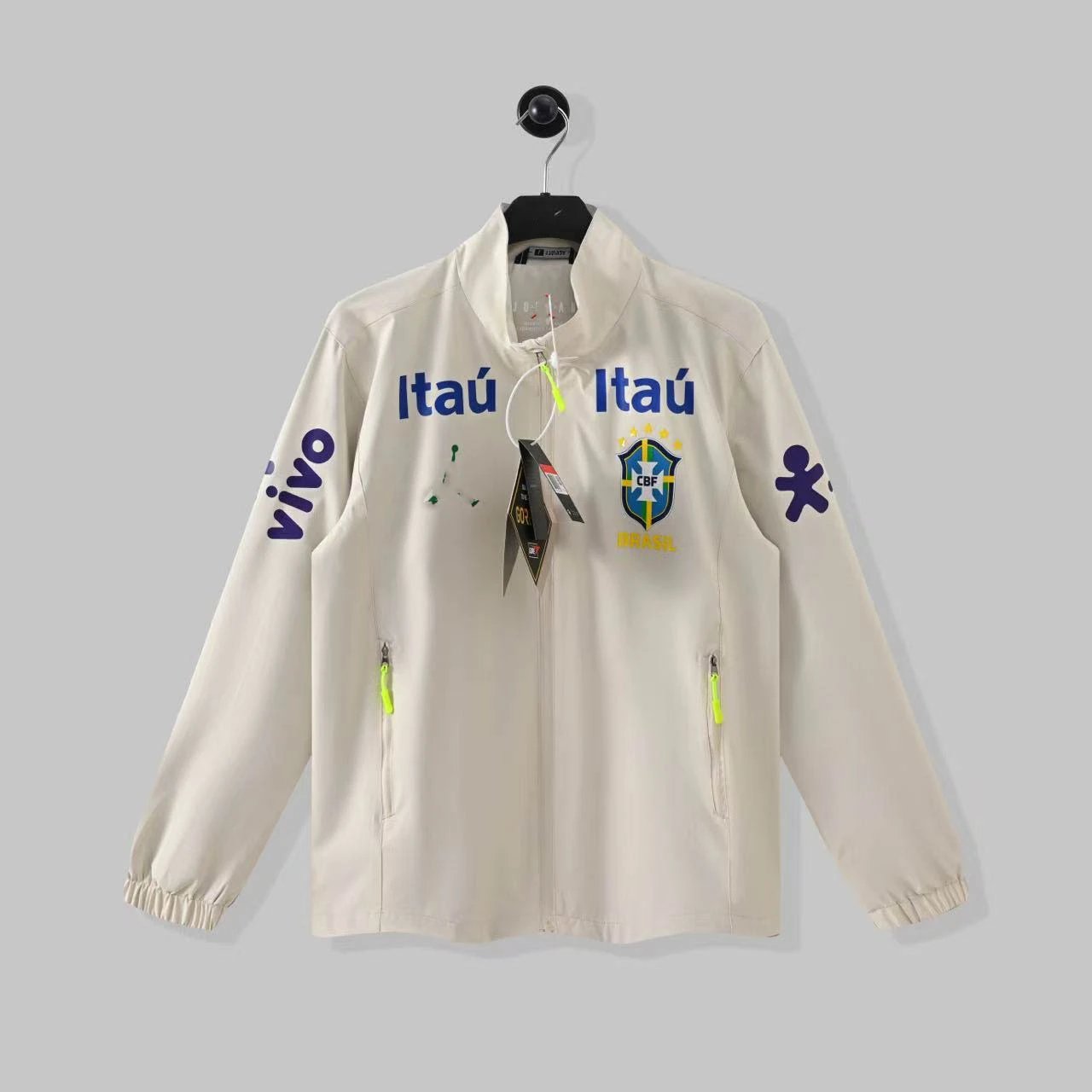 Brazil White Stand Collar Jumpman Style - EU Size