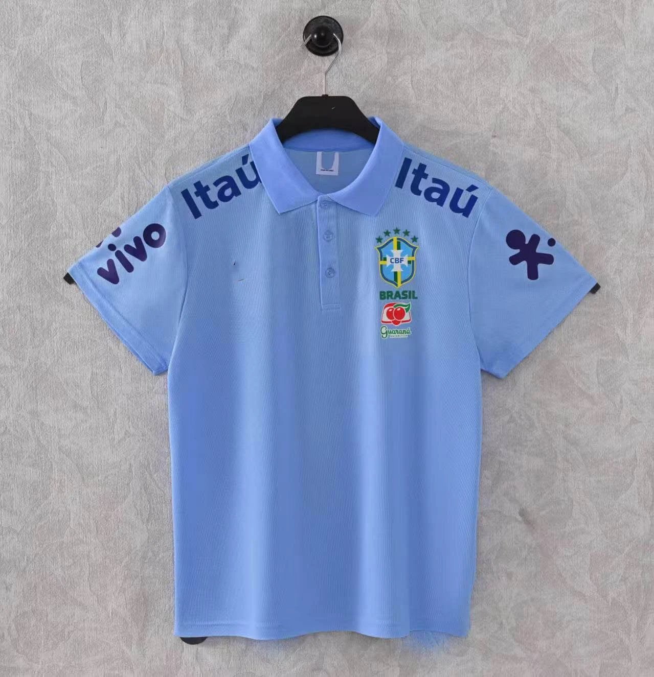 Brazil Sky Blue Neymar Polo Style