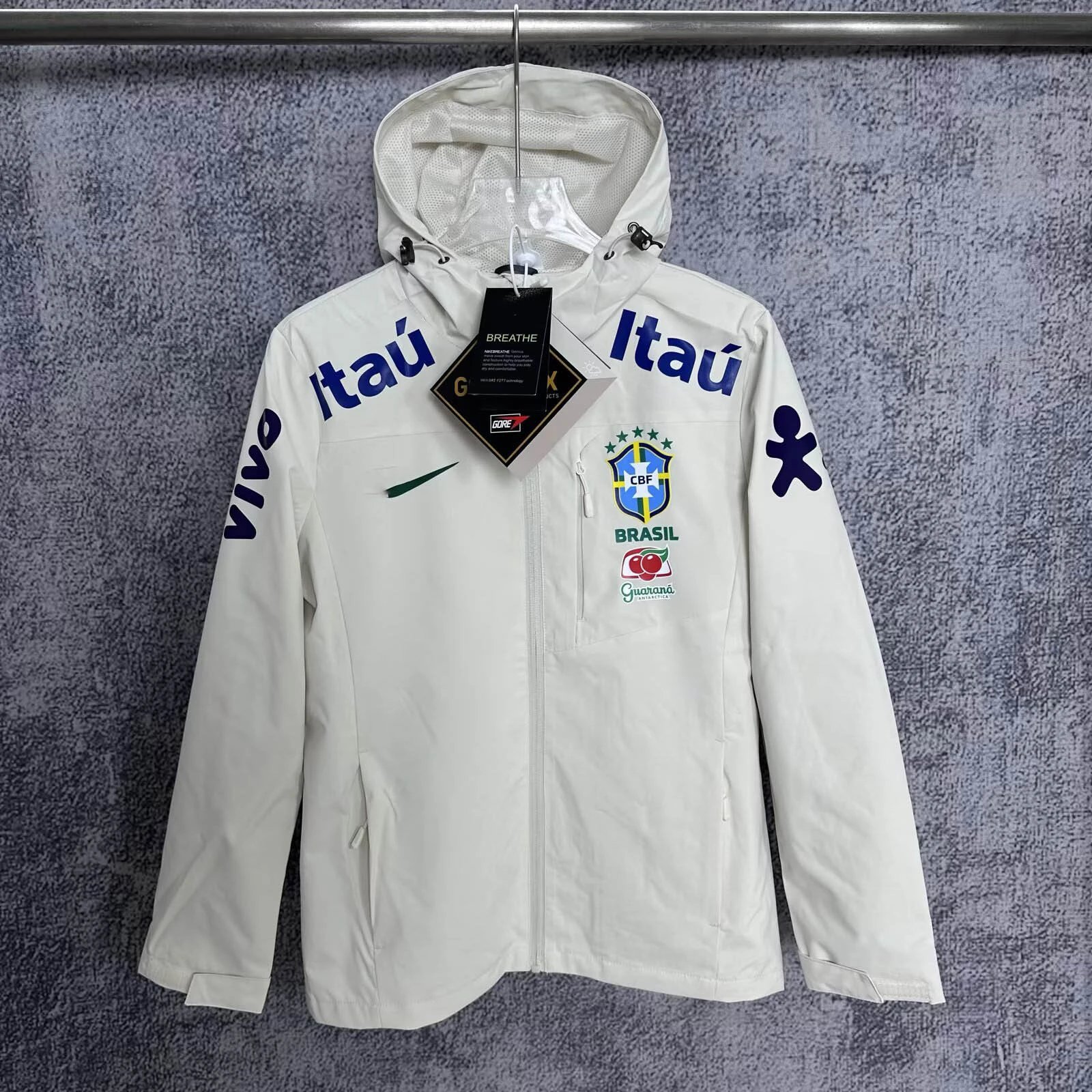 Brazil White Thin Windbreaker - EU Size