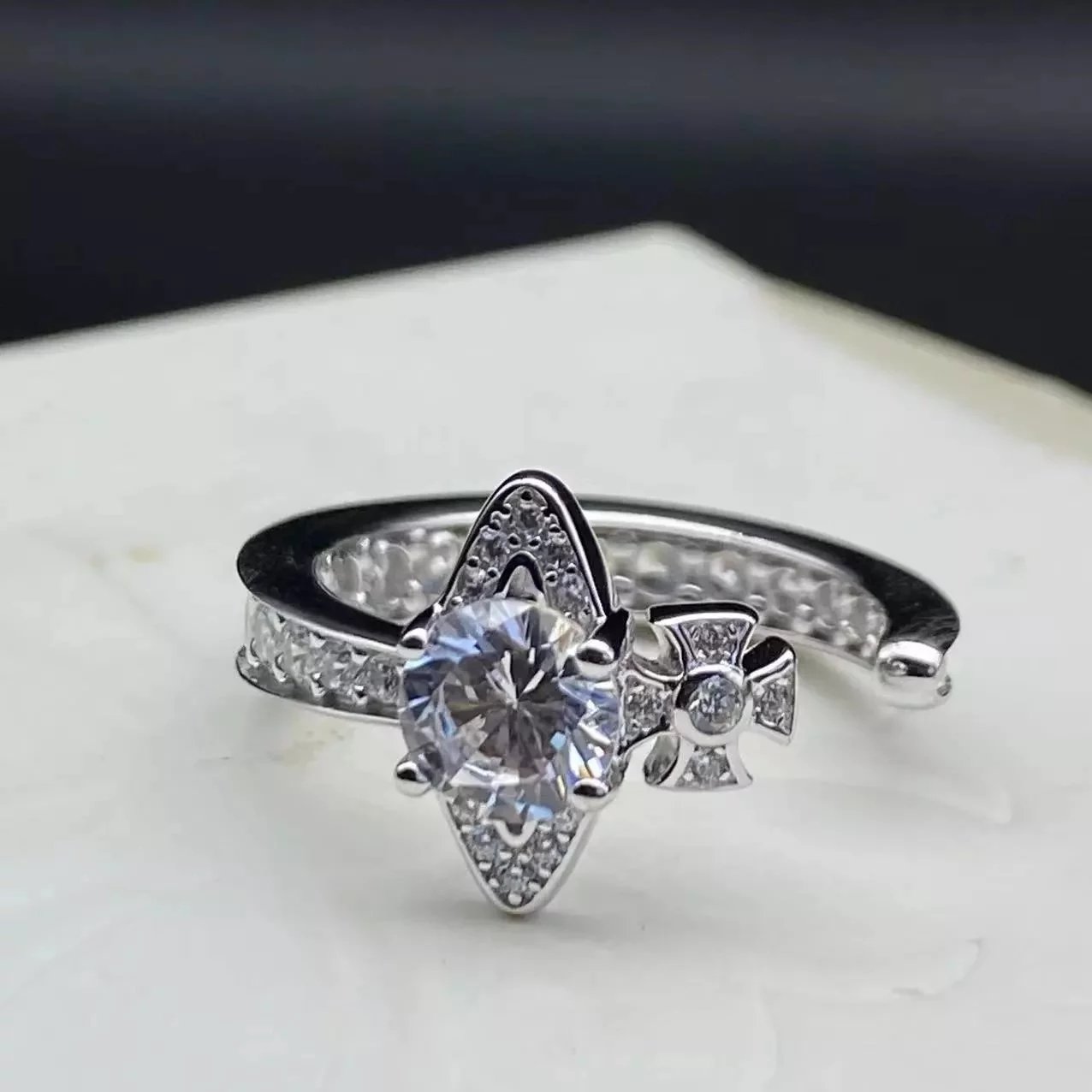 Elegant Diamond Accent Ring [1