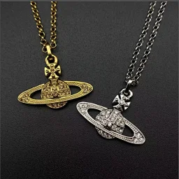thumbnail for big saturn necklace