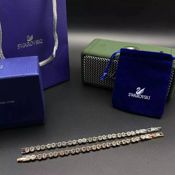 Swan Double Strand Small Round Diamond Bracelet, Viral Instagram Style Jewelry, Trendy Hot Seller