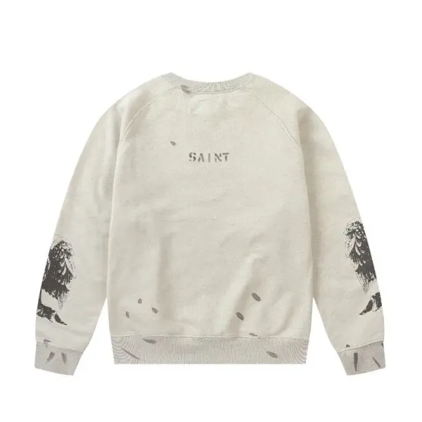 The Salvation Army x Streetwear Collaboration Distressed Olive Long-Sleeve T-Shirt - 61